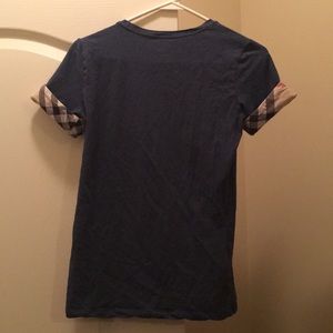 Women Navy Blue Burberry Shirt